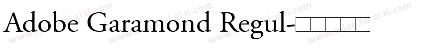 Adobe Garamond Regul字体转换